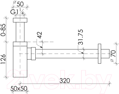 Сифон Ceramica Nova 70002MB