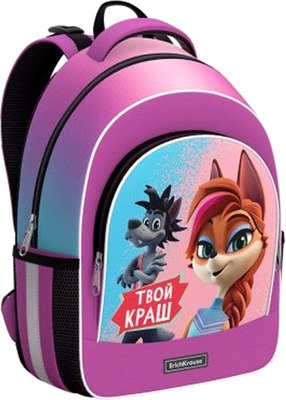 Школьный рюкзак Erich Krause ErgoLine 15L Ну, погоди! Каникулы. Краш / 62552 - фото