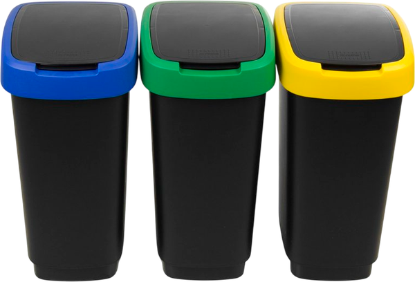 Набор мусорных ведер Rotho Twist / 1045899999 - фото