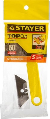 Скребок малярный Stayer + 5 лезвий 0851-H6_z01