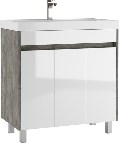 Тумба под умывальник Домино Classica 80 Karlo без ящика DK5311T (бетон)