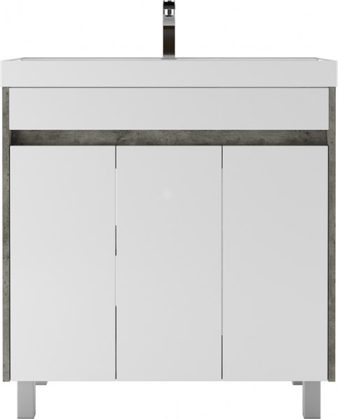 Тумба под умывальник Домино Classica 80 Karlo без ящика DK5311T (бетон)