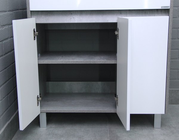 Тумба под умывальник Домино Classica 80 Karlo без ящика DK5311T (бетон)