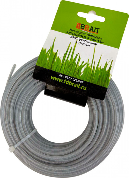 Леска для триммера Brait BR 3.3x15 33015 RNDLR - фото
