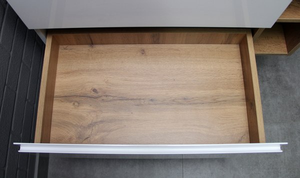 Тумба под умывальник Домино Absolute 80 Frost с двумя ящиками В2