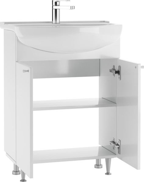 Тумба под умывальник Домино Амур 60 Промо без ящика