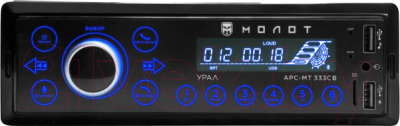 Автомагнитола Урал Молот АРС-МТ 333С 1DIN - фото