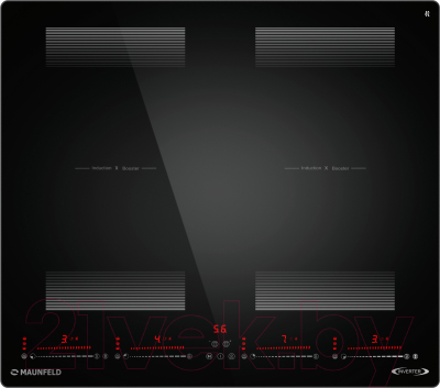 Индукционная варочная панель Maunfeld CVI594SF2BKD Inverter - фото
