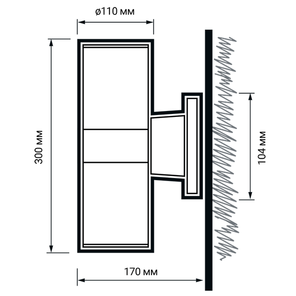 Бра уличное JAZZway PWL-300110/30D 2x9W 6500K BL / 2857927B