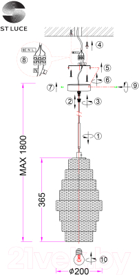 Потолочный светильник ST Luce SL1001.103.01 