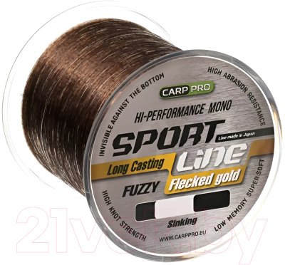 Леска монофильная Carp Pro Sport Line Flecked Gold 300м / CP2303-0351 - фото