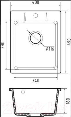 Мойка кухонная GranFest Quarz GF-UR-240