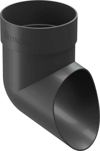 Колено трубы водосточной Docke Dacha / PVAM-1045  - фото