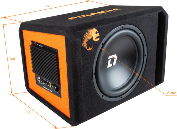 Корпусной активный сабвуфер DL Audio Piranha 12A V2