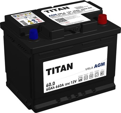 Автомобильный аккумулятор TITAN AGM L2 660A R+ - фото