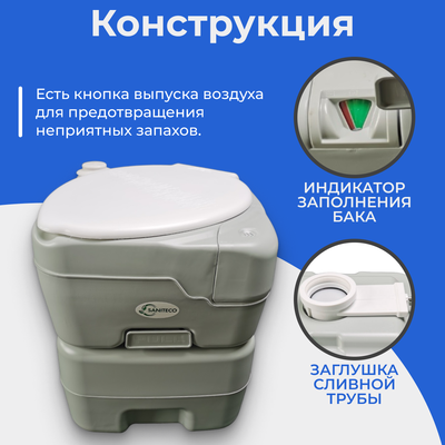 Портативный биотуалет Saniteco CHH-N5120TDS