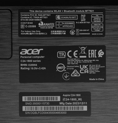 Моноблок Acer Aspire C24-1800 (DQ.BLFCD.004)