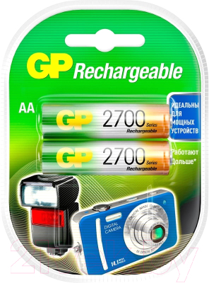 Комплект аккумуляторов GP Batteries 270AAHC AA NiMH 2700mAh / 270AAHC-2DECRC2