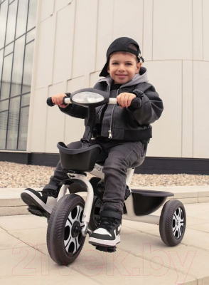 Трехколесный велосипед с ручкой Amarobaby Legend / AB23-36LG/13 (белый)