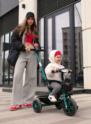 Трехколесный велосипед с ручкой Amarobaby Legend / AB23-36LG/00