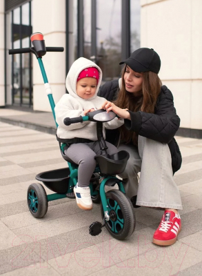 Трехколесный велосипед с ручкой Amarobaby Legend / AB23-36LG/00