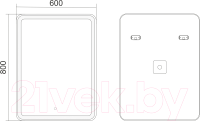 Зеркало Axus Relax 60x80 Стандарт
