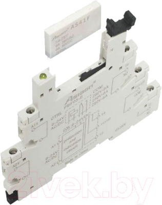 Реле интерфейсное Asiaon HF41F 1CO 6А 230VAC/DC / HF1CO230ACDC - фото