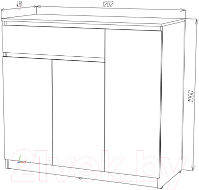 Тумба Eligard Locarno 3 