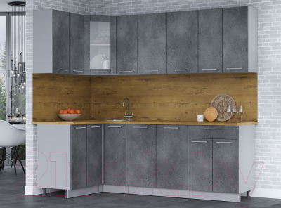 Кухонный гарнитур Интерлиния Мила 12x23