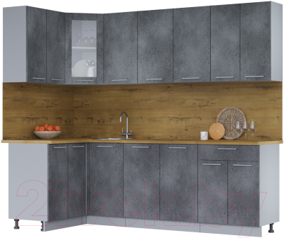 Кухонный гарнитур Интерлиния Мила 12x24 - фото