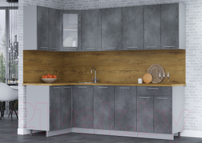 Кухонный гарнитур Интерлиния Мила 12x24