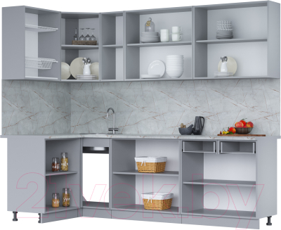 Кухонный гарнитур Интерлиния Мила 12x25