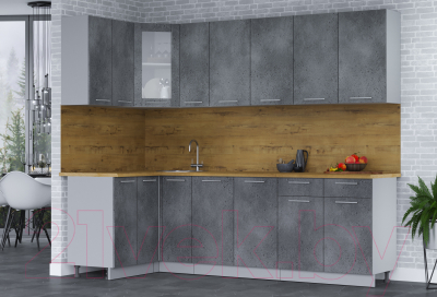 Кухонный гарнитур Интерлиния Мила 12x25