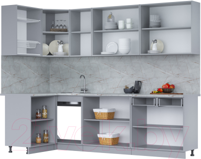 Кухонный гарнитур Интерлиния Мила 12x26