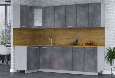 Кухонный гарнитур Интерлиния Мила 12x26