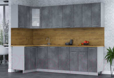 Кухонный гарнитур Интерлиния Мила 12x27