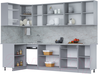 Кухонный гарнитур Интерлиния Мила 12x28