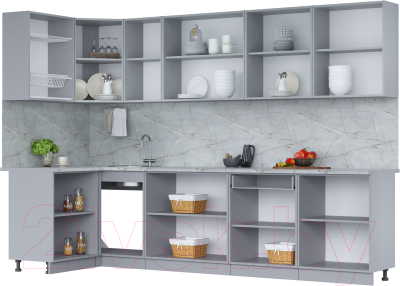 Кухонный гарнитур Интерлиния Мила 12x30