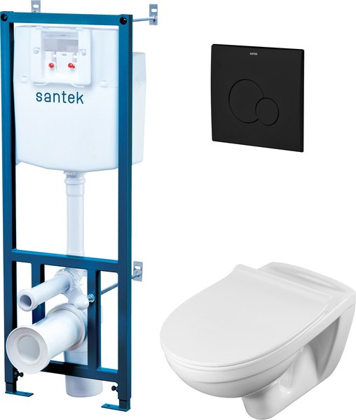 Унитаз подвесной с инсталляцией Santek Борель 1WH501775 - фото