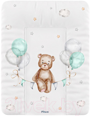 Пеленальный матрас Pituso Мишка на шарах / 4210-58 - фото