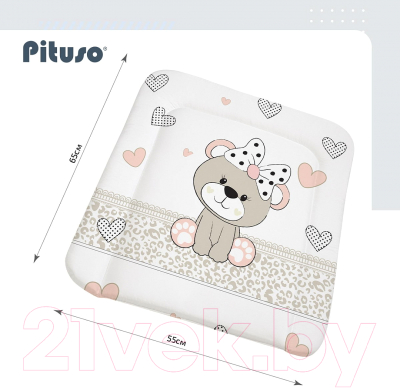 Пеленальный матрас Pituso Мишка-малышка / PT/ПН-01