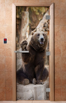 Стеклянная дверь для бани/сауны Doorwood Эталон ФП А061 70x190 (ручка матовая)