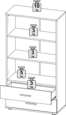 Стеллаж НК Мебель Fun СТ-2.130 / 71337903
