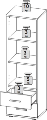 Стеллаж НК Мебель Fun СТ-1.130 / 71337902