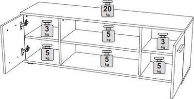 Тумба НК Мебель Fun ТВ-130 / 71339812