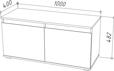 Тумба для обуви НК Мебель Stark ПТ-100 / 71579689