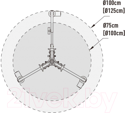 База для стойки Kupo Roller Stand Base / 340