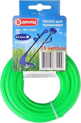 Леска для триммера Диолд 2.4мм / 90111047 - фото