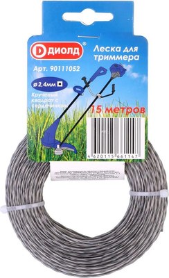Леска для триммера Диолд 2.4мм / 90111052 - фото