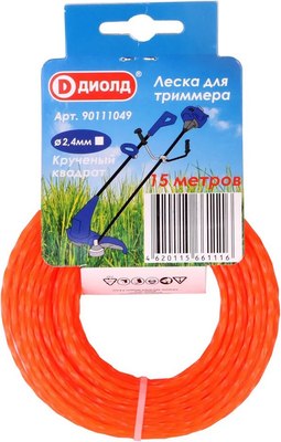 Леска для триммера Диолд 2.4мм / 90111049 - фото